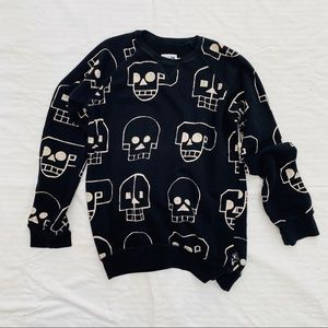 Black Skull Sweater